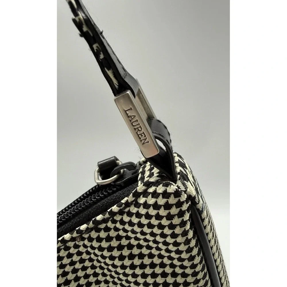 Vintage Classic Ralph Lauren Houndstooth Purse Shoulder Bag